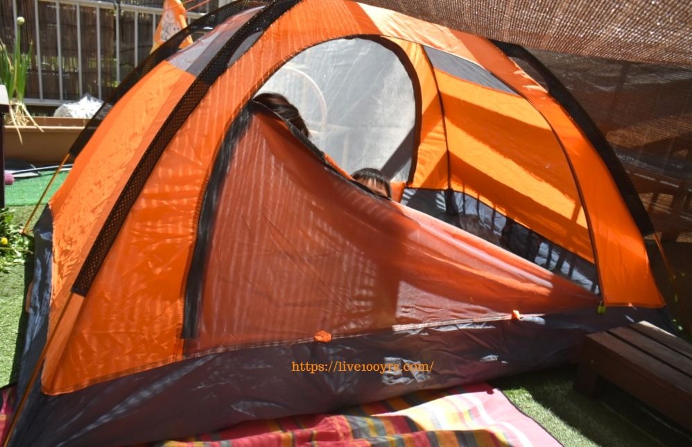 おうちキャンプで使用した二人用テント